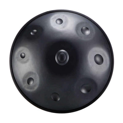 MiSoundofNature Handpan D Major 22 Pulgadas 9 Notas DC STL Hang Drum For Beginners