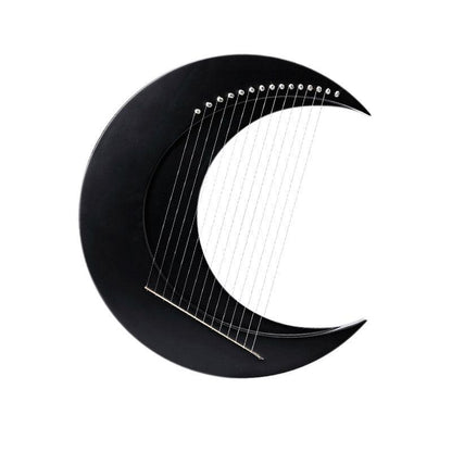 Moon Shape 8/11/15 Strings C/G Tone Maple + Elm Lyre Harp For Kids & Adults - HLURU.SHOP