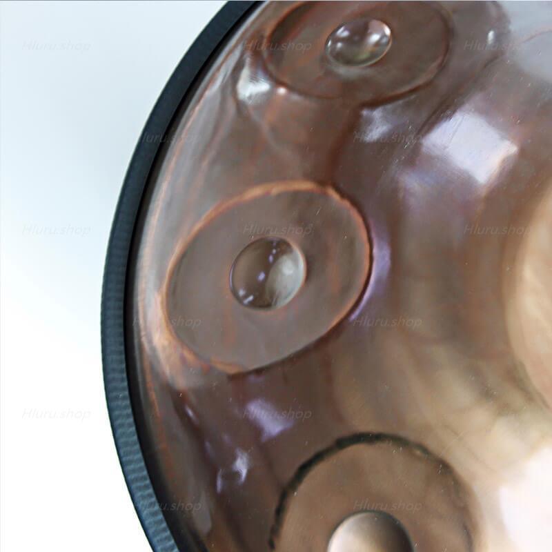 Mountain Rain 22 Inch 9 Notes Stainless Steel Handpan Drum, Kurd / Celtic Scale D Minor, Available in 432 Hz and 440 Hz, High-end Percussion Instrument - HLURU.SHOP