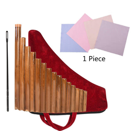 Pan Flute 15 Pipes G Key Bamboo PanPipes Chinese Traditional Musical Instrument - HLURU.SHOP