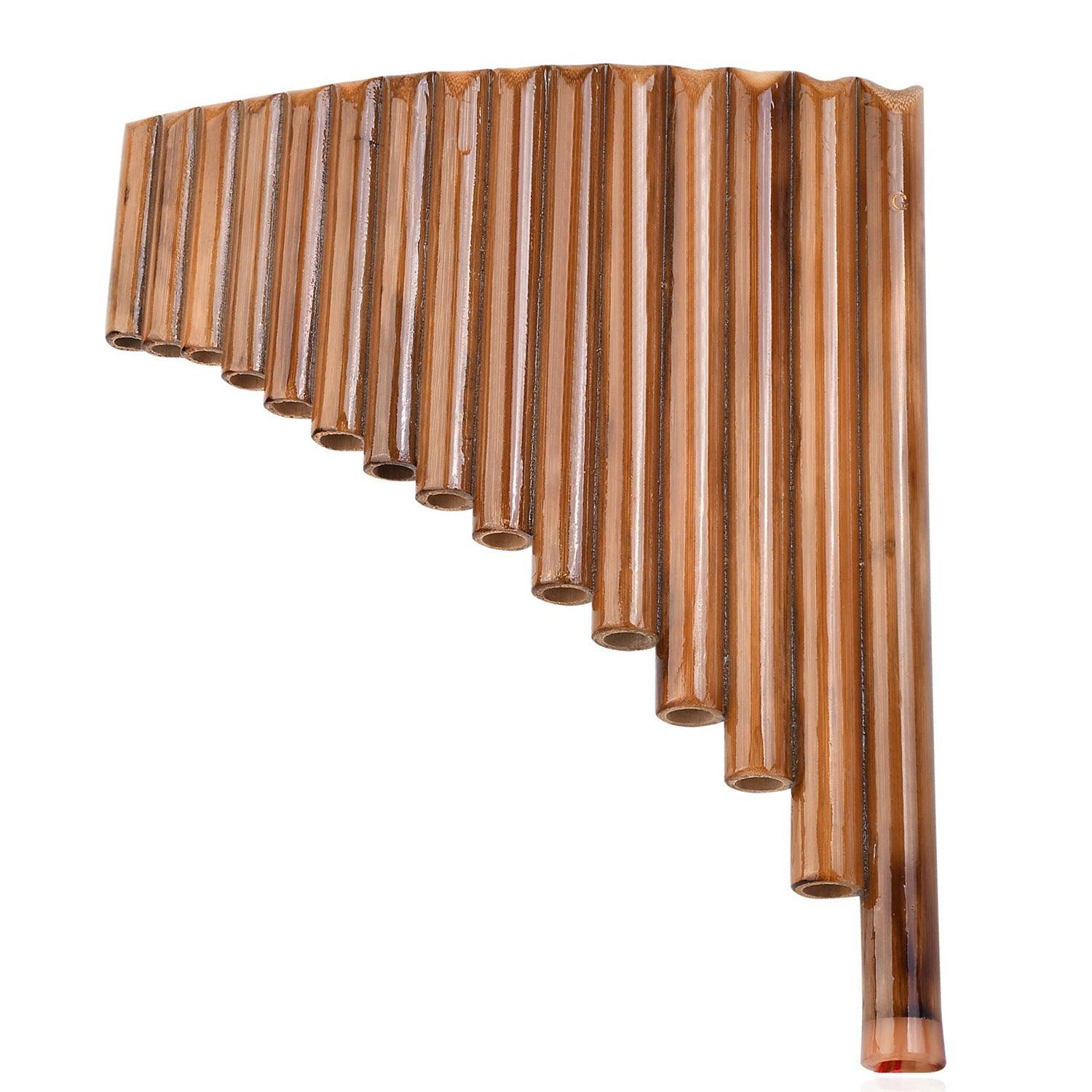 Pan Flute 15 Pipes G Key Bamboo PanPipes Chinese Traditional Musical Instrument - HLURU.SHOP