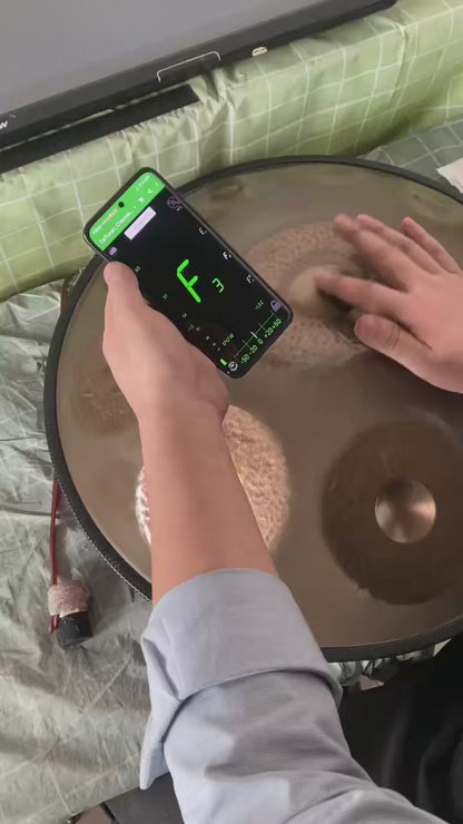 MiSoundofNature カスタム手作りハンドパン F3 ローピグミー 22 インチ窒化鋼instrument hang drum