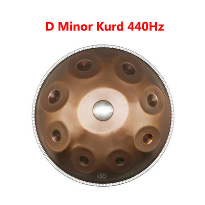 HLURU® Nitride Steel Handpan Drum Mountain Rain D-Key 22 Inch 9 Notes