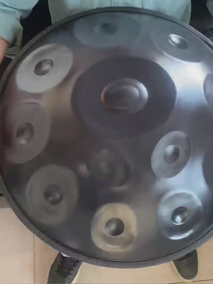 MiSoundofNature D Minor Hijaz Handpan 22 Inch 9 10 12 Notes Nitride Steel Hang Drum Instrument For Sale