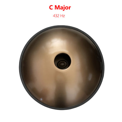 Handpan Drum 22 Inch 12 Notes Kurd / Celtic Scale, D Minor / C Major Stainless Steel Percussion Instrument, Available in 432 Hz and 440 Hz