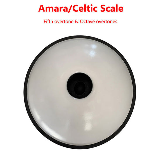 MiSoundofNature Mandala Pattern Handmade Stainless Steel HandPan Drum D Minor Amara/Celtic Scale 22 Inch 9 Notes Featured, Available in 432 Hz and 440 Hz