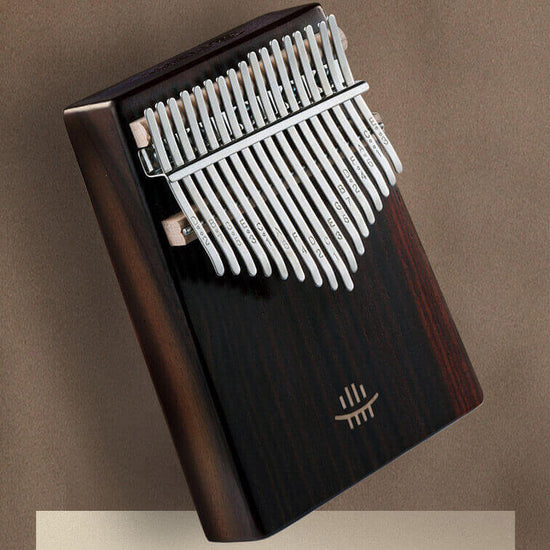 HLURU® 17 Key Hollow Kalimba Thumb Piano, Box Resonace Rosewood Wood Kalimba Instrument Trepanning C Tone With a Hole at The Bottom