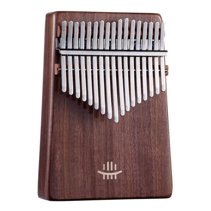 HLURU® 17 Key Hollow Kalimba Thumb Piano, Box Resonace Walnut Wood Kalimba Instrument Trepanning C Tone With a Hole at The Bottom