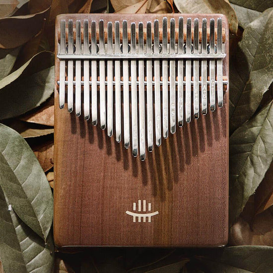 HLURU® 21 Key Hollow Kalimba Thumb Piano, Box Resonace Walnut Wood Kalimba Instrument Trepanning C Tone With a Hole at The Bottom