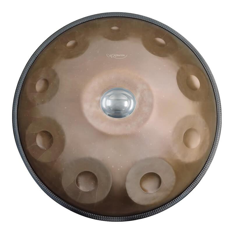 AS TEMAN Handpan Candle Dragon 10 Notes D Minor Scale Ash-golden hangdrum with gift set - HLURU.SHOP