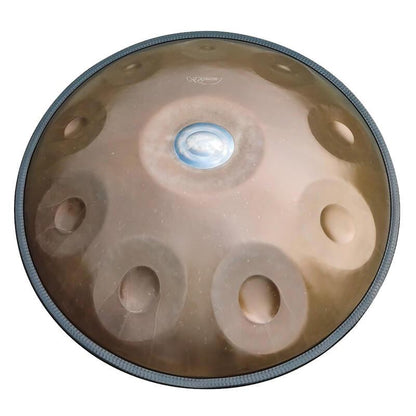 AS TEMAN Handpan Candle Dragon 10 Notes D Minor Scale Ash-golden hangdrum with gift set - HLURU.SHOP