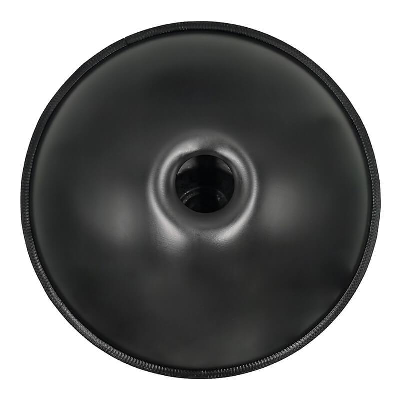 AS TEMAN Handpan Pure Black 10 Notes D Minor Scale Hangdrum with gift set - HLURU.SHOP