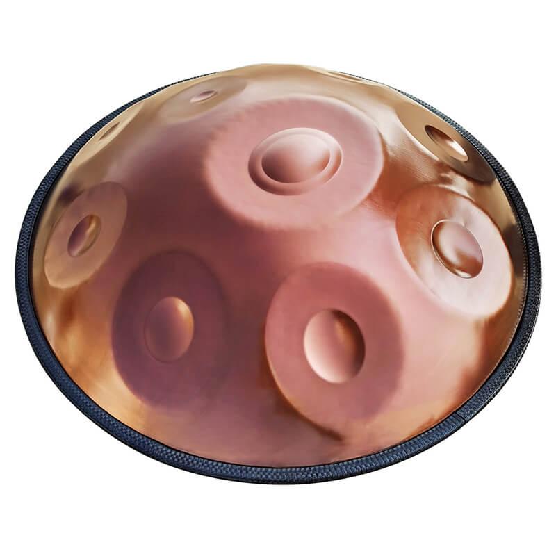 AS TEMAN Handpan Pure Brown 10 Notes D Minor Scale Hangdrum with gift set - HLURU.SHOP
