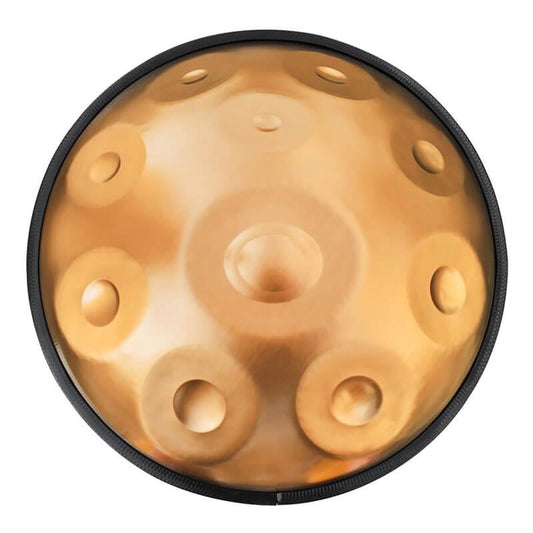 AS TEMAN Handpan Pure Golden 10 Notes D Minor Scale Hangdrum with gift set - HLURU.SHOP