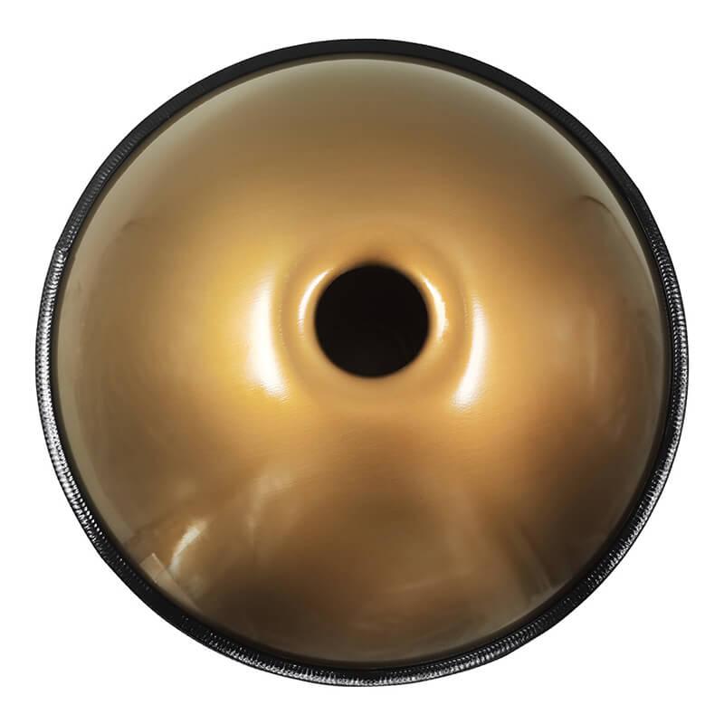 AS TEMAN Handpan Pure Golden 9 Notes F2 Low Pygmy Scale Hangdrum with gift set - HLURU.SHOP