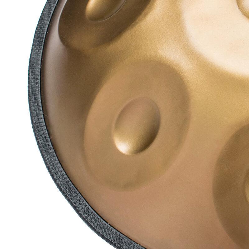 AS TEMAN Handpan Pure Golden 9 Notes | CUSTOM SCALE | Hangdrum with gift set - HLURU.SHOP
