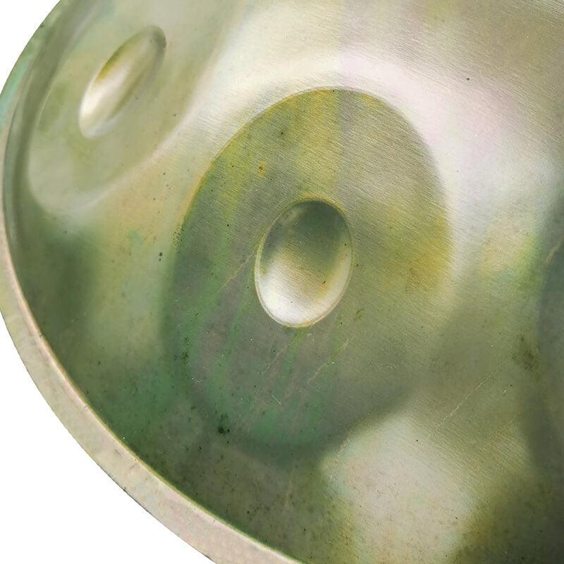 AS TEMAN Handpan Resident Evil 10 Notes D Minor Scale Green hangdrum with gift set - HLURU.SHOP