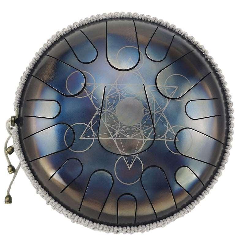 AS TEMAN Steel Tongue Drum | Constellation Series Tank Drum for Yoga & Meditation with gift set | 12 Inch 15 Notes multiple patterns - HLURU.SHOP