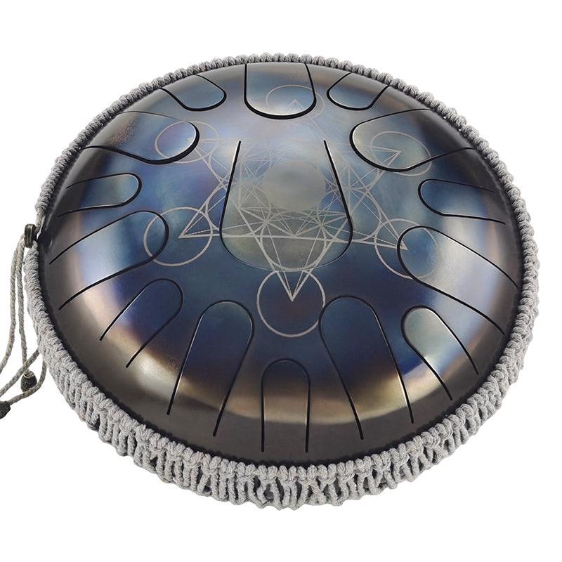AS TEMAN Steel Tongue Drum | Constellation Series Tank Drum for Yoga & Meditation with gift set | 12 Inch 15 Notes multiple patterns - HLURU.SHOP