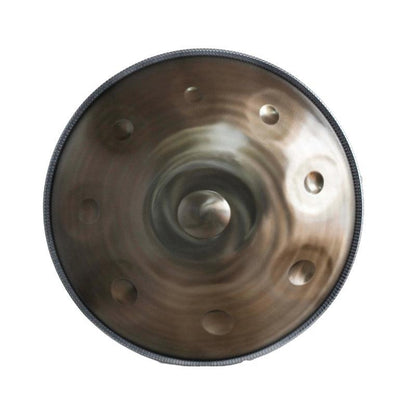 Customized Mountain Rain 22 In 10 Notes Stainless Steel Handpan Drum, Kurd / Celtic Scale D Minor, Available in 432 Hz and 440 Hz, High-end Percussion Instrument - HLURU.SHOP