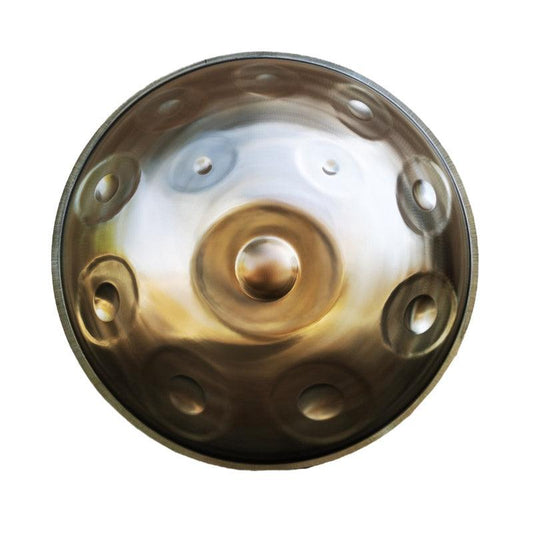 Customized Mountain Rain 22 Inch 12 Notes Stainless Steel Handpan Drum, Kurd / Celtic Scale D Minor, Available in 432 Hz and 440 Hz, High-end Percussion Instrument - HLURU.SHOP