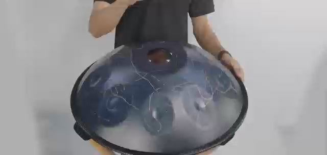 Starburst A2 Handpan Drums 22 Inches 10 Notes D Minor Scale hangdrum with gift set