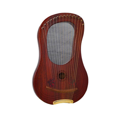 Gecko 15 Strings Lyre Harp G Key - Curly Maple & Mahogany Core Wooden - HLURU.SHOP