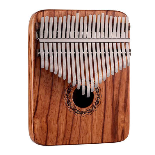 HLURU 21 Key Hollow Kalimba Thumb Piano, Gabonese Rosewood Guibourtia Box Resonace Single Board Trepanning C Tone Kalimba Instrument - HLURU.SHOP