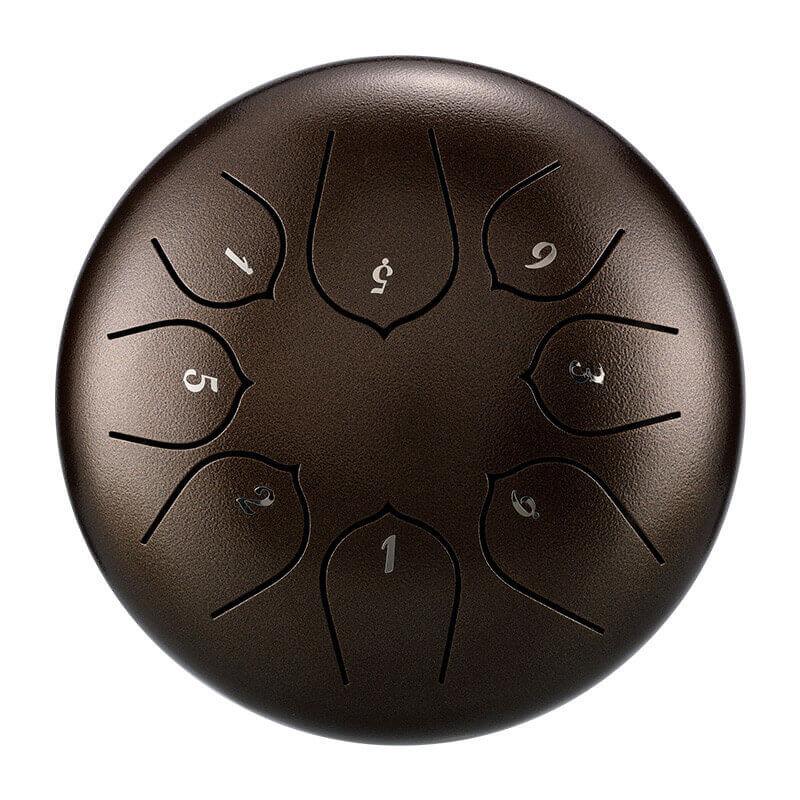 HLURU Huashu Lotus Carbon Steel Tongue Drum 6'' 8 Tone C Key - 6 Inches / 8 Notes - HLURU.SHOP