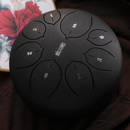 HLURU Huashu Upgrade Lotus Carbon Steel Tongue Drum 8'' 8 Tone F Key - 8 Inches / 8 Notes (12 colors) - HLURU.SHOP
