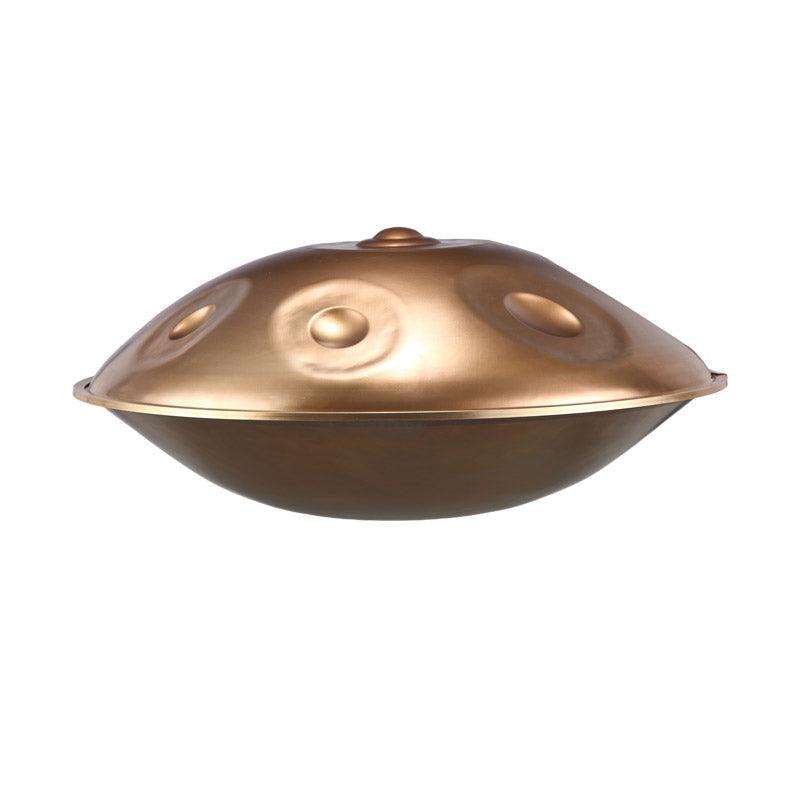 HLURU Level A Upgrade Dazzling Gold Kurd Scale D Minor 22 Inch 9 Notes 1.2mm Stainless Steel Handpan Drum, Available in 440 Hz, High-end Percussion Instrument - HLURU.SHOP