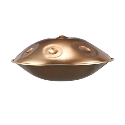 HLURU Level A Upgrade Dazzling Gold Kurd Scale D Minor 22 Inch 9 Notes 1.2mm Stainless Steel Handpan Drum, Available in 440 Hz, High-end Percussion Instrument - HLURU.SHOP
