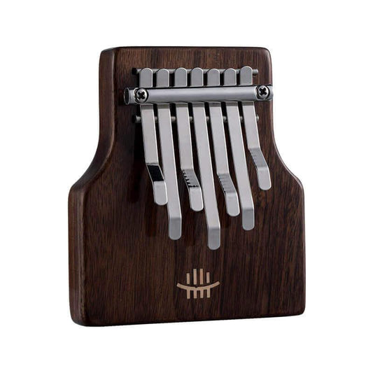HLURU Mini 7 Key Chord Hollow Thumb Piano Kalimba, American Black Walnut Box Resonace Portable Finger Piano C Tone With a Hole at The Bottom - HLURU.SHOP