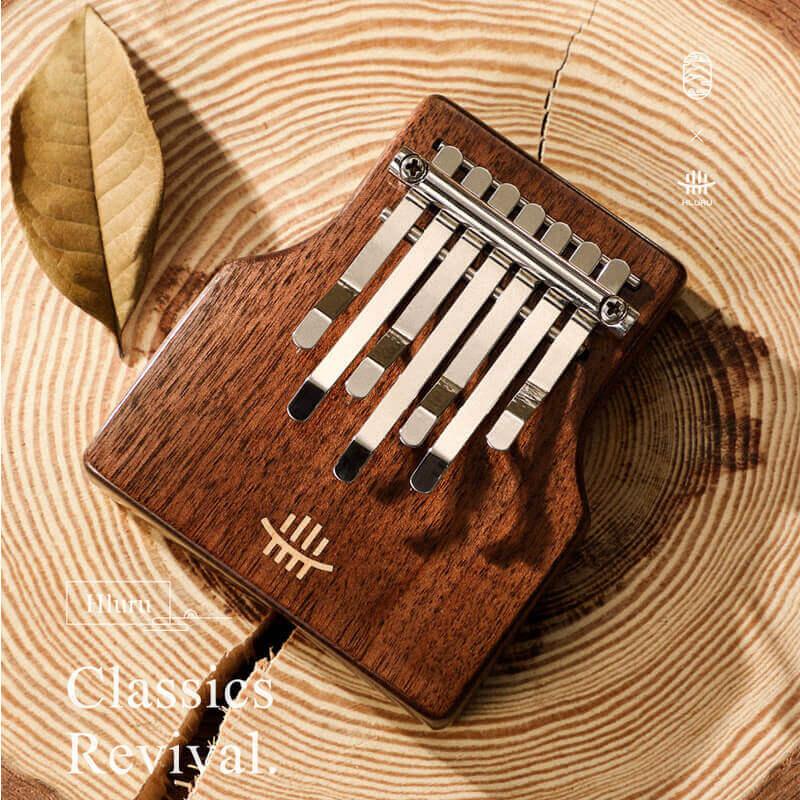 HLURU Mini 7 Key Chord Plate Thumb Piano Kalimba, American Black Walnut Portable Finger Piano For Kids & Adult Beginners - HLURU.SHOP