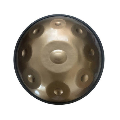 MiSoundofNature Customized Handpan Drum C Major 22 Inch 9 Notes High-end Stainless Steel, Available in 432 Hz and 440 Hz - HLURU.SHOP