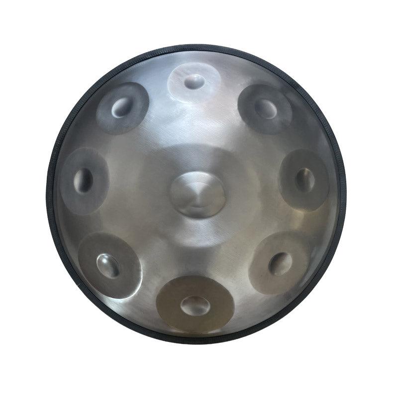 MiSoundofNature Customized Kurd D Minor High-end Stainless Steel Handpan Drum, Available in 432 Hz and 440 Hz, 22 Inch 13(9+4) Notes Percussion Instrument - HLURU.SHOP