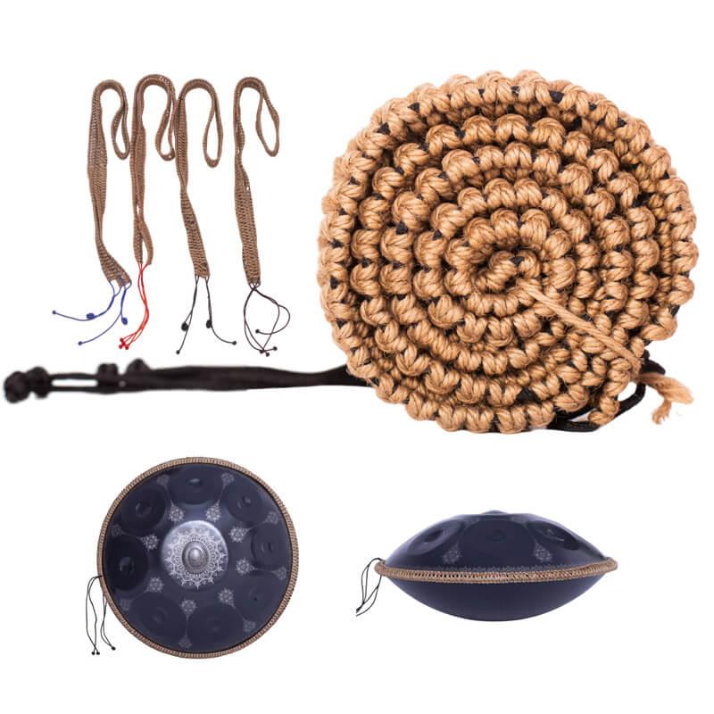 MiSoundofNature Hand Braided Decorative Rope For Handpan Drums - Hemp on the outside, Nylon on the inside - HLURU.SHOP