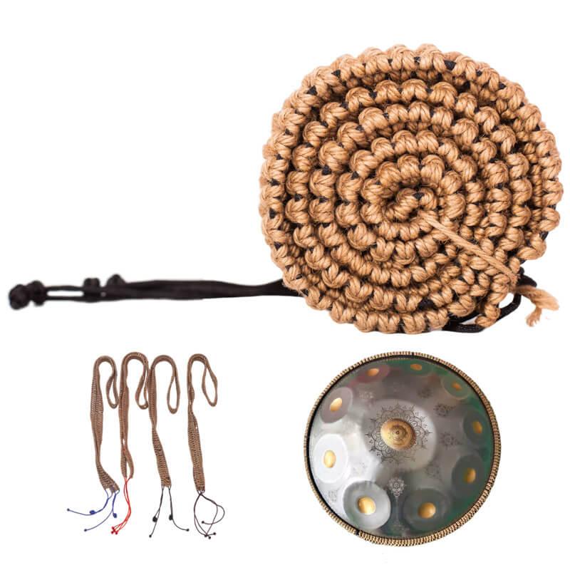 MiSoundofNature Hand Braided Decorative Rope For Handpan Drums - Hemp on the outside, Nylon on the inside - HLURU.SHOP