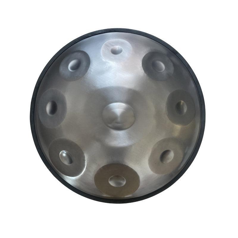 MiSoundofNature Handmade Customized HandPan Drum D Minor Sabye Scale 22 Inch 9/10/12 Notes High-end Stainless Steel, Available in 432 Hz and 440 Hz - HLURU.SHOP