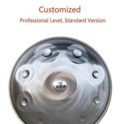 Mountain Rain Customized C#3 Master Version / Standard Version High-end Stainless Steel Handpan Drum, Available in 432 Hz and 440 Hz, 22 Inch 9/10/11/15/17 Notes Professional Performances - HLURU.SHOP