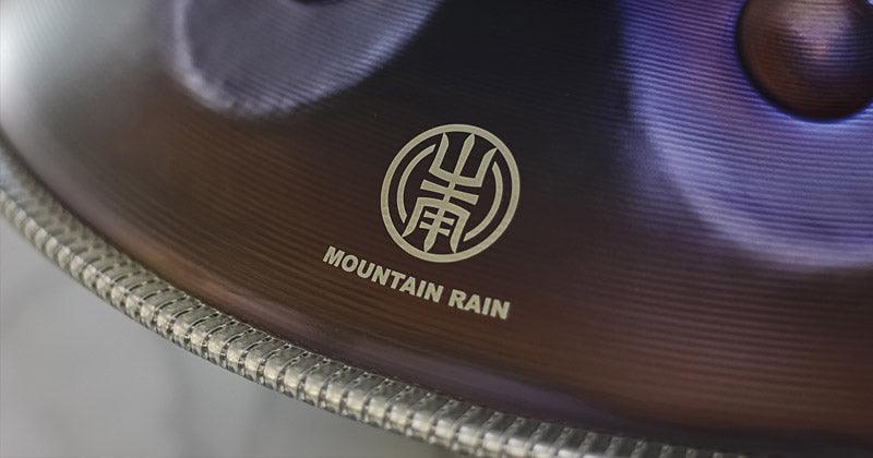 Mountain Rain Handmade Hammering Handpan Drum, Kurd Scale D Minor, Available in 432 Hz and 440 Hz, High-end 22 Inches 9 Tones Featured High-end Nitride Steel - HLURU.SHOP